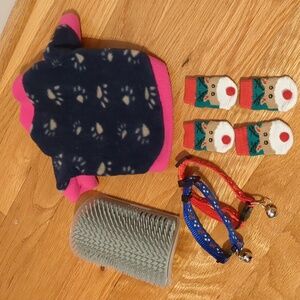 Cat Accessory Bundle with Collars and Sweater | 5 Items